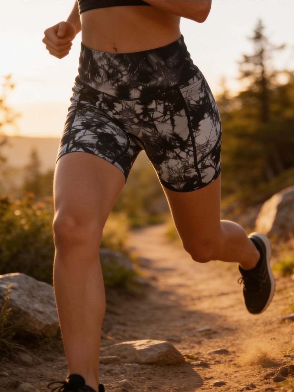 PINK Activewear | Women’s High-Rise Tie-Dye Performance Bike Shorts | S
